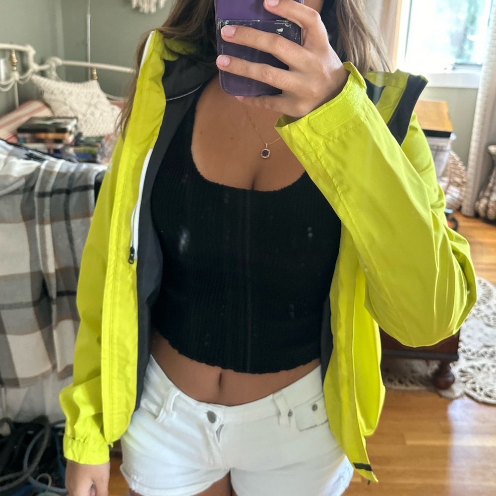 Adidas Yellow/Green Windbreaker (XS)